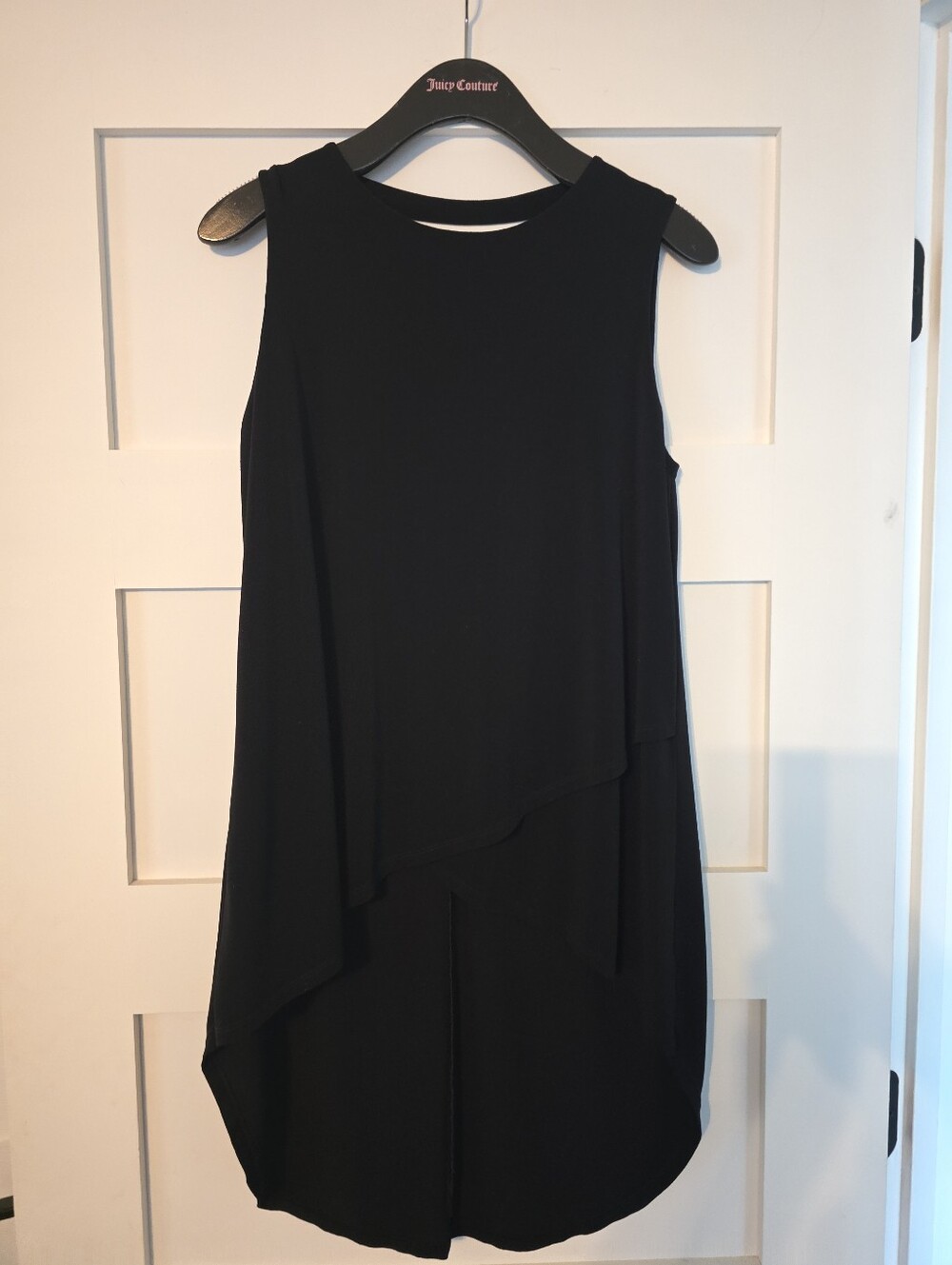 Express Black Sleeveless Layered Shift Dress